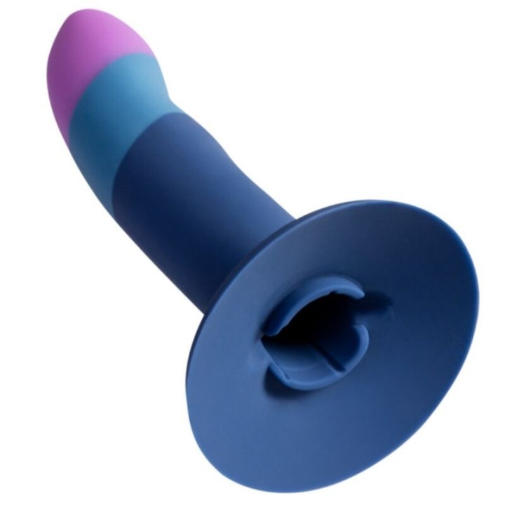 Piccolo Silikondildo mit Dreifarbigem Saugauffang 14 cm von Romp