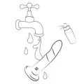 Piccolo Silikondildo mit Dreifarbigem Saugauffang 14 cm von Romp