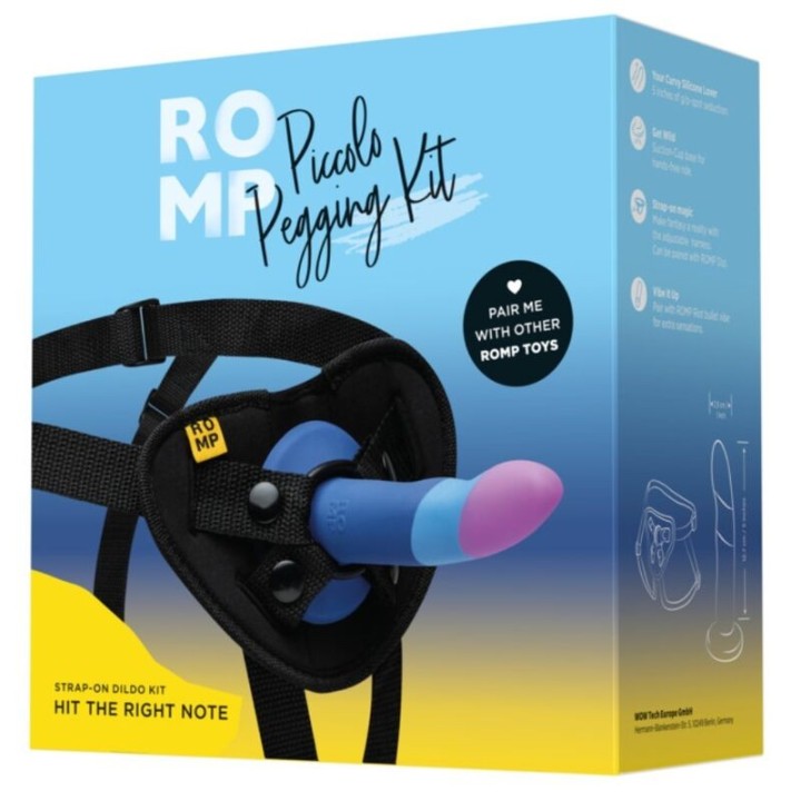 Piccolo Silikondildo mit Dreifarbigem Saugauffang 14 cm von Romp
