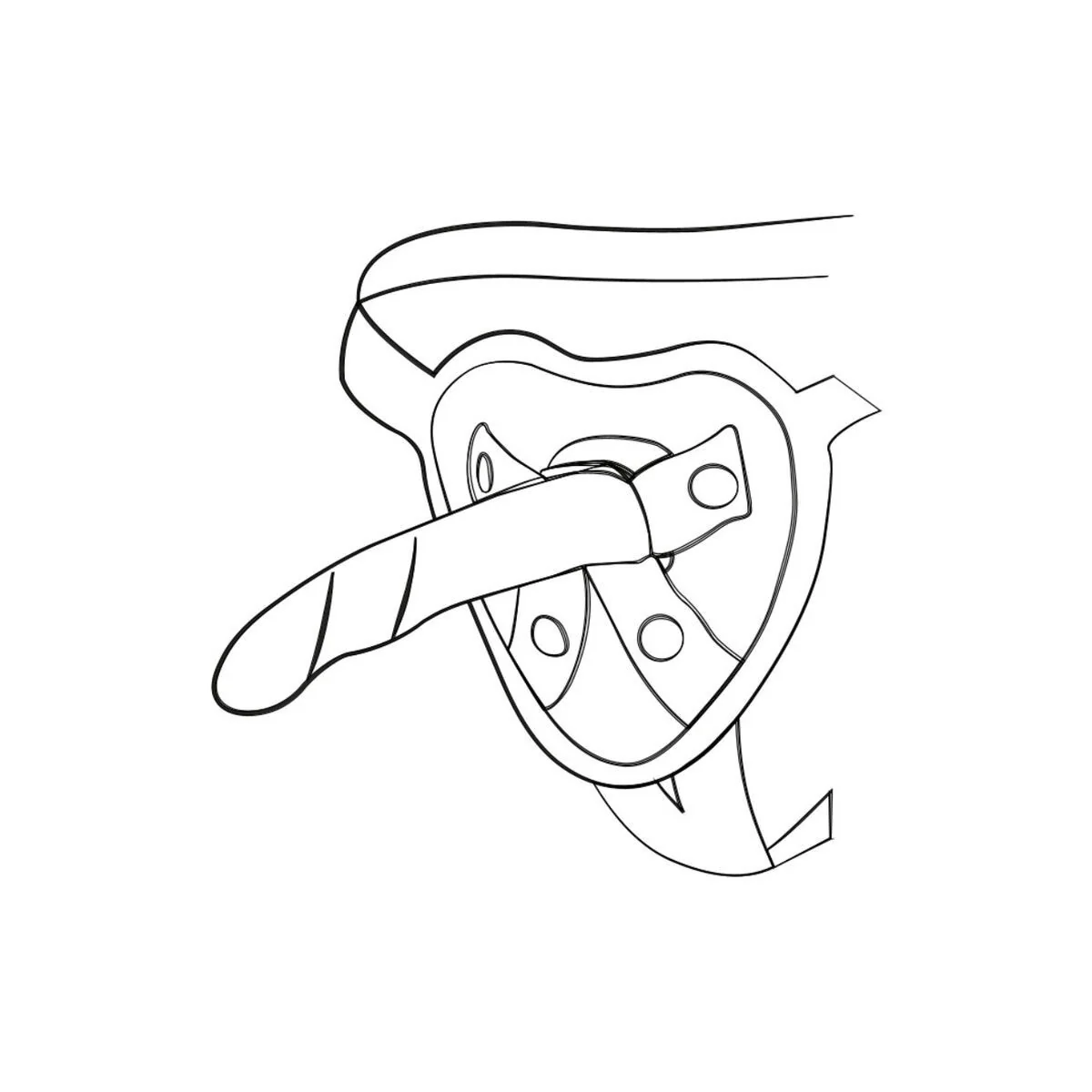 Piccolo Silikondildo mit Dreifarbigem Saugauffang 14 cm von Romp