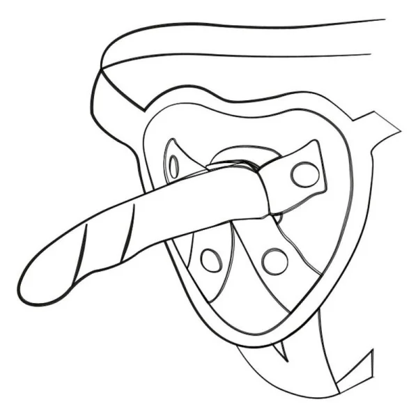 Piccolo Silikondildo mit Dreifarbigem Saugauffang 14 cm von Romp