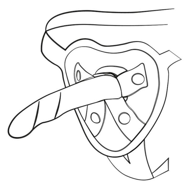 Piccolo Silikondildo mit Dreifarbigem Saugauffang 14 cm von Romp