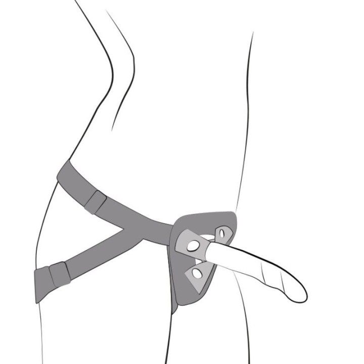 Piccolo Silikondildo mit Dreifarbigem Saugauffang 14 cm von Romp