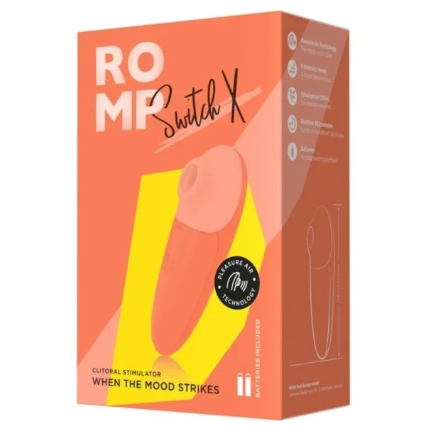 Switch X Klitorisstimulator, 6 Stufen, Orange von Romp