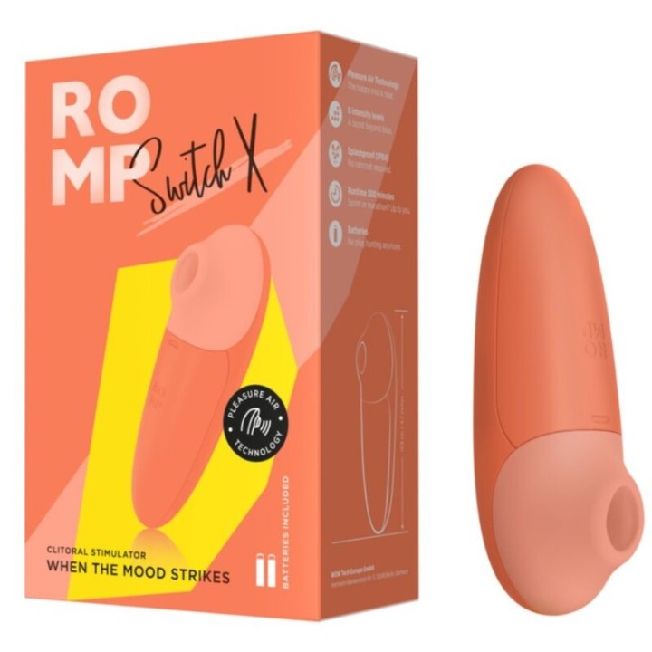 Switch X Klitorisstimulator, 6 Stufen, Orange von Romp