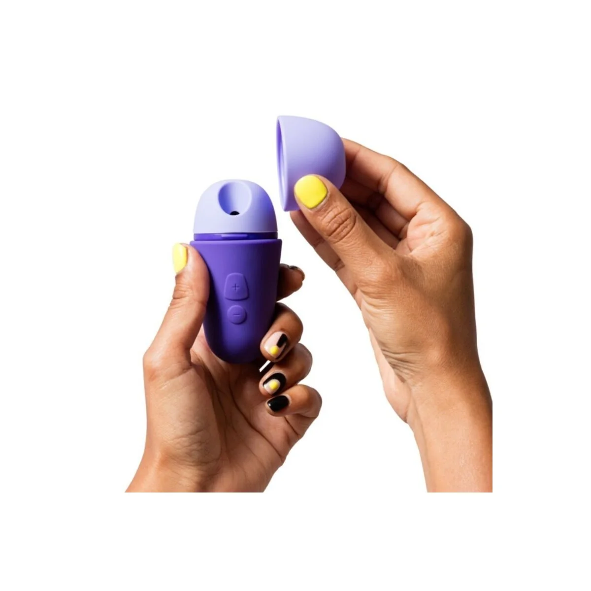 Kostenloser X Klitoralstimulator mit Deckel, 10 Stufen, Wiederaufladbar, Lila von Romp