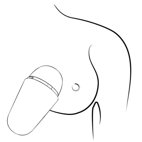Kostenloser X Klitoralstimulator mit Deckel, 10 Stufen, Wiederaufladbar, Lila von Romp