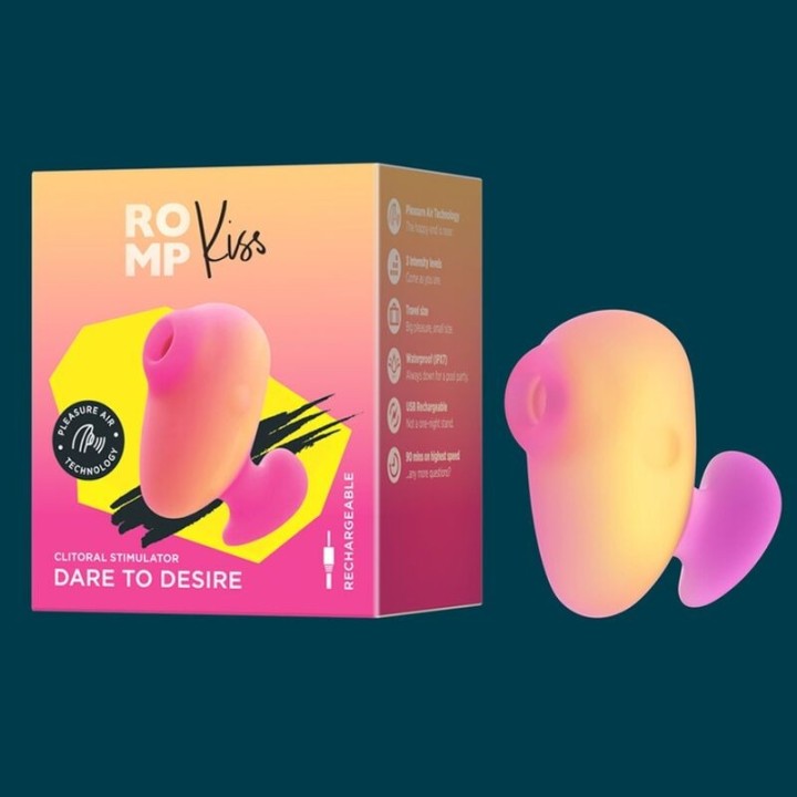 Kiss Klitoralsaugfähiger Wiederaufladbarer Fingervibrator von Romp
