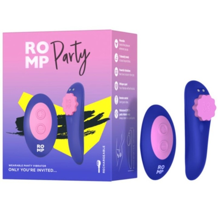 Party Magnetischer Vibrations-Silikon-Slip mit Fernbedienung von Romp