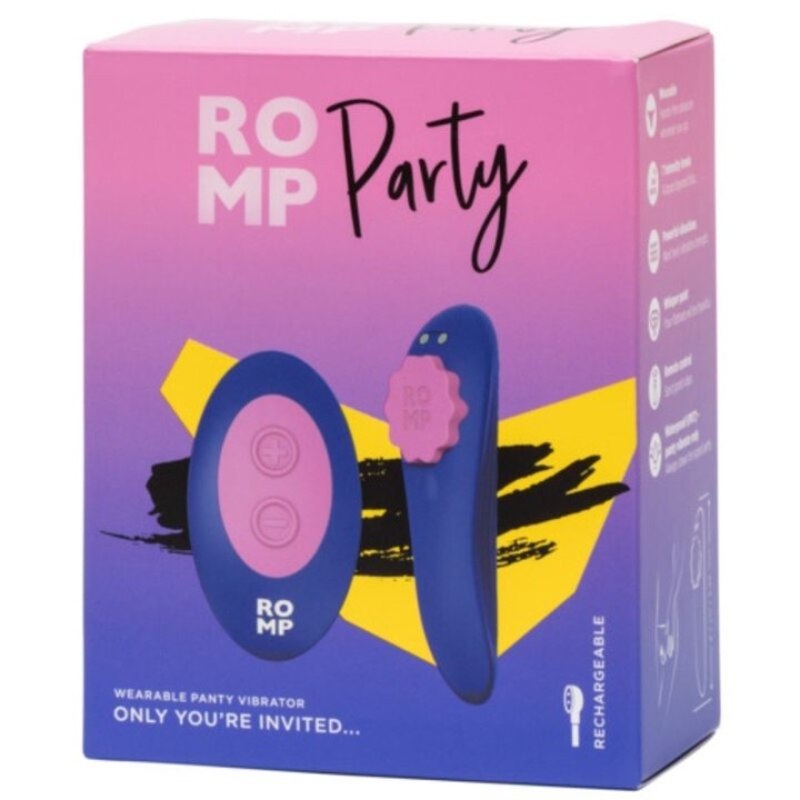 Party Magnetischer Vibrations-Silikon-Slip mit Fernbedienung von Romp