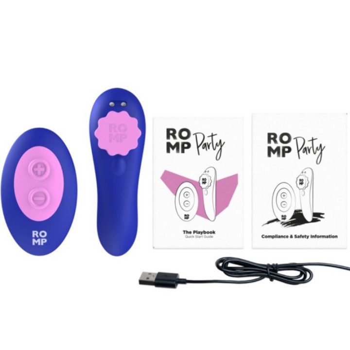 Party Magnetischer Vibrations-Silikon-Slip mit Fernbedienung von Romp