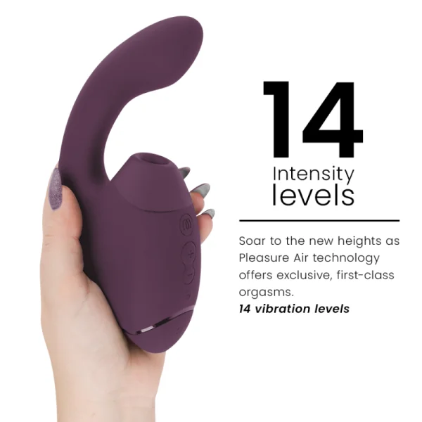 Duo Next Doppelter Klitoris- & G-Punkt-Stimulator Dunkellila von Womanizer | Fesselliebe.de