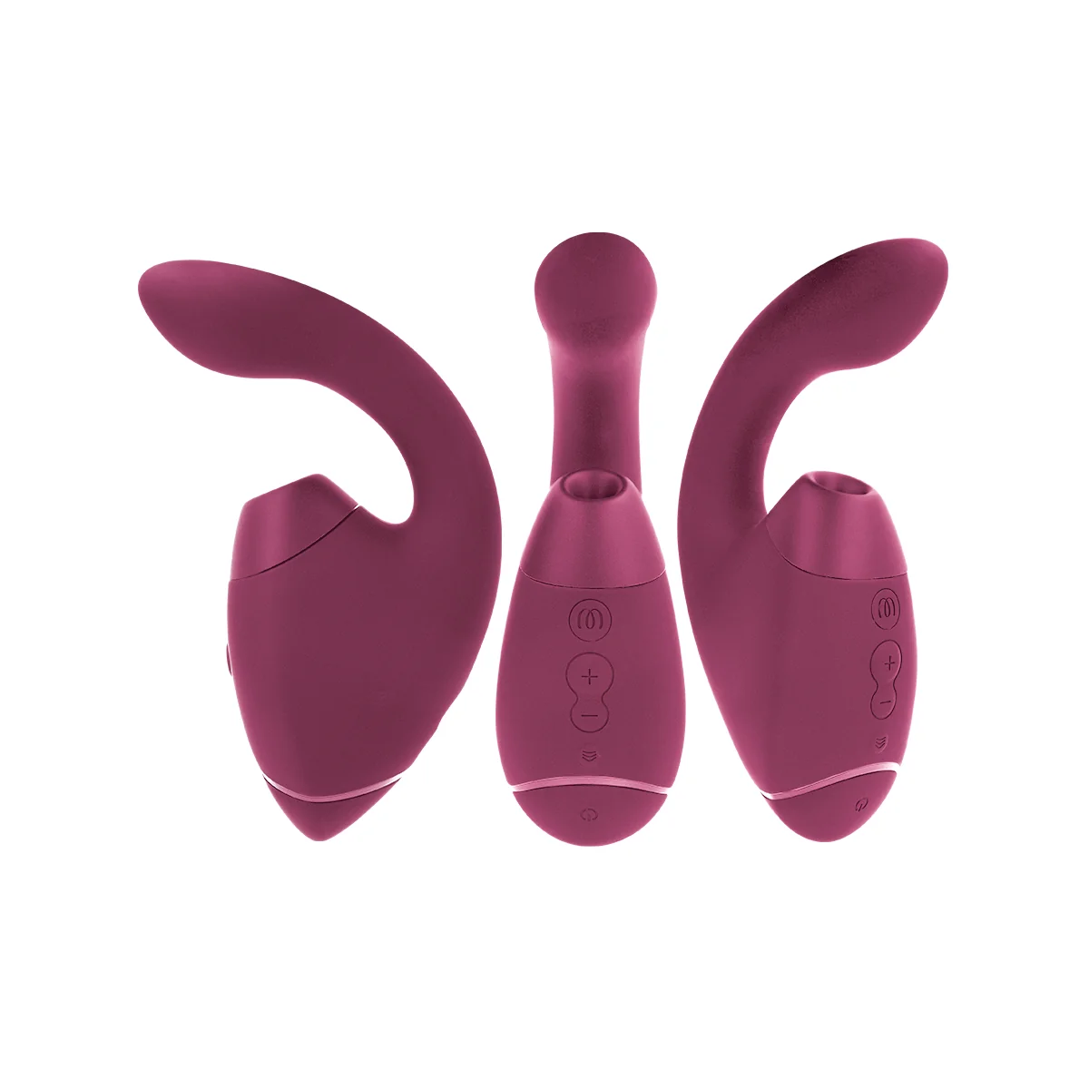 Duo Next Doppelter Klitoris- & G-Punkt-Stimulator, Dunkles Rosa von Womanizer | Fesselliebe.de
