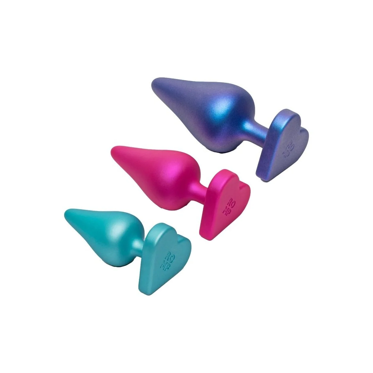 Luster Anal Trainingsset S/M/L mit Herzförmiger Basis von Romp