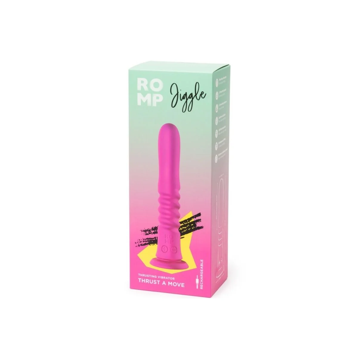 Jiggle auf- und ab-Vibrator mit Rosa Saugnapf von Romp