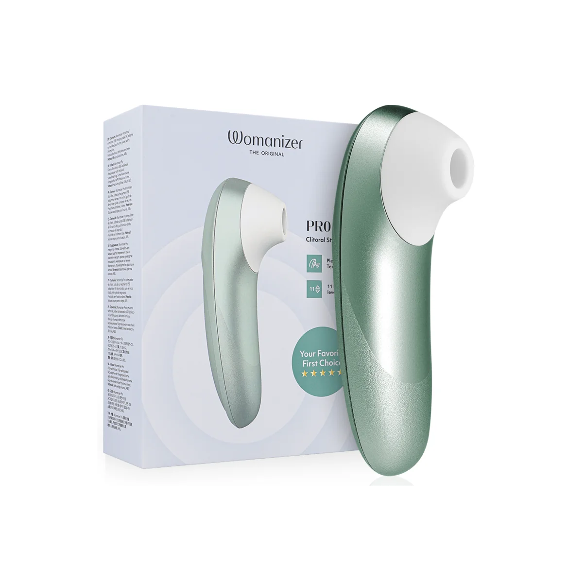 Pro Vibrant Klitoralstimulator Salbeigrün von Womanizer