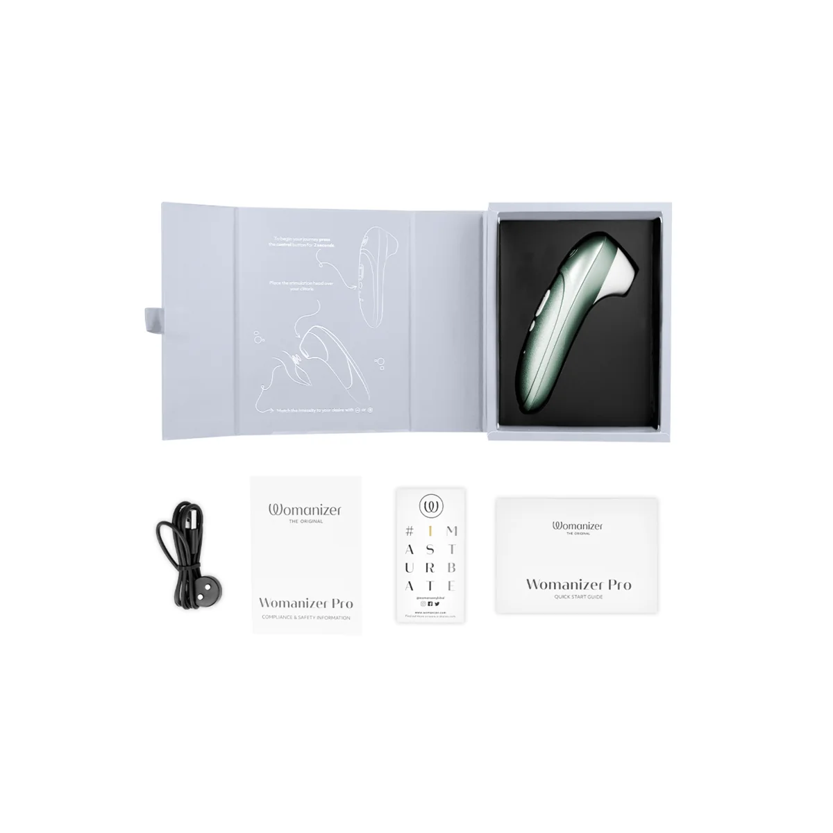 Pro Vibrant Klitoralstimulator Salbeigrün von Womanizer