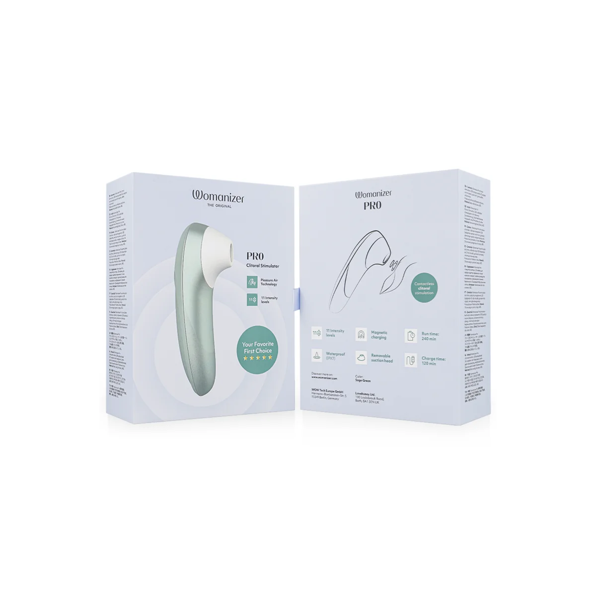 Pro Vibrant Klitoralstimulator Salbeigrün von Womanizer