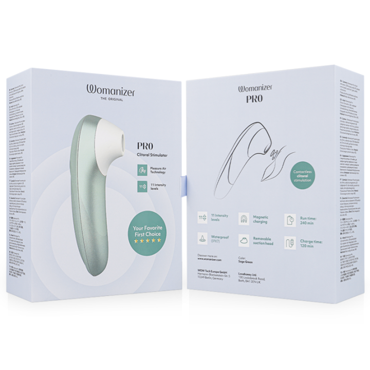Pro Vibrant Klitoralstimulator Salbeigrün von Womanizer