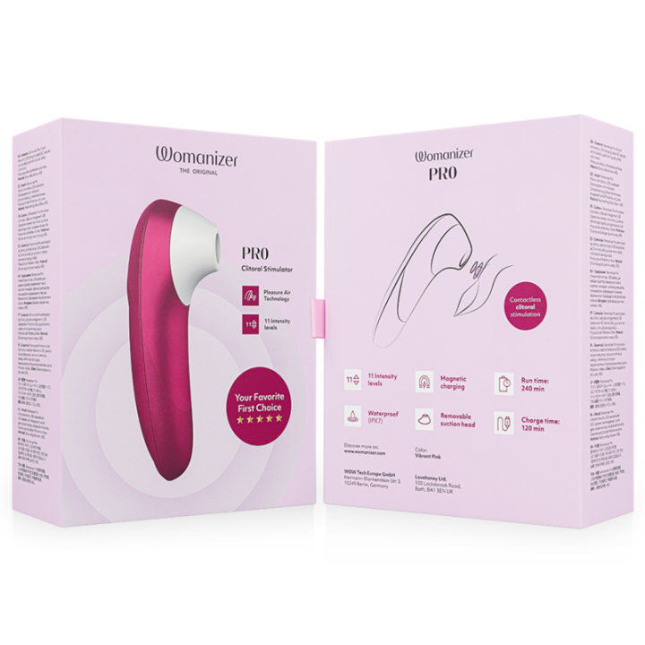 Pro Vibrant Klitoralstimulator Pink von Womanizer