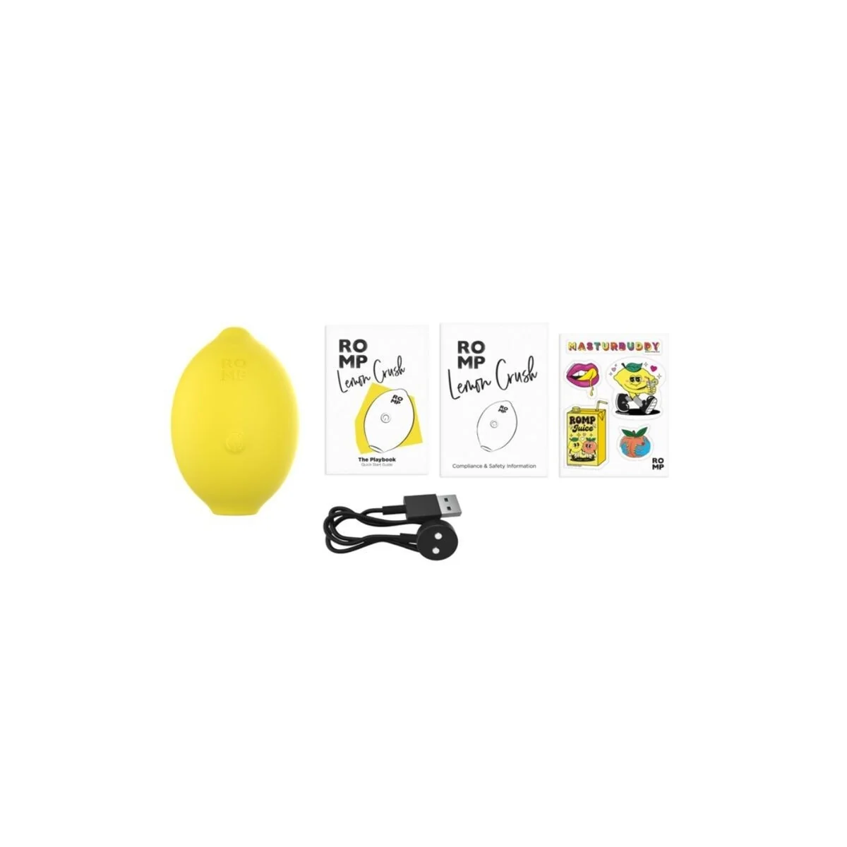 Lemon Crush Luft-Kltoralstimulator Gelb von Romp