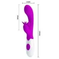 Butterfly Kiss 30-Funktionen-Hasenvibrator Lila von High Tech