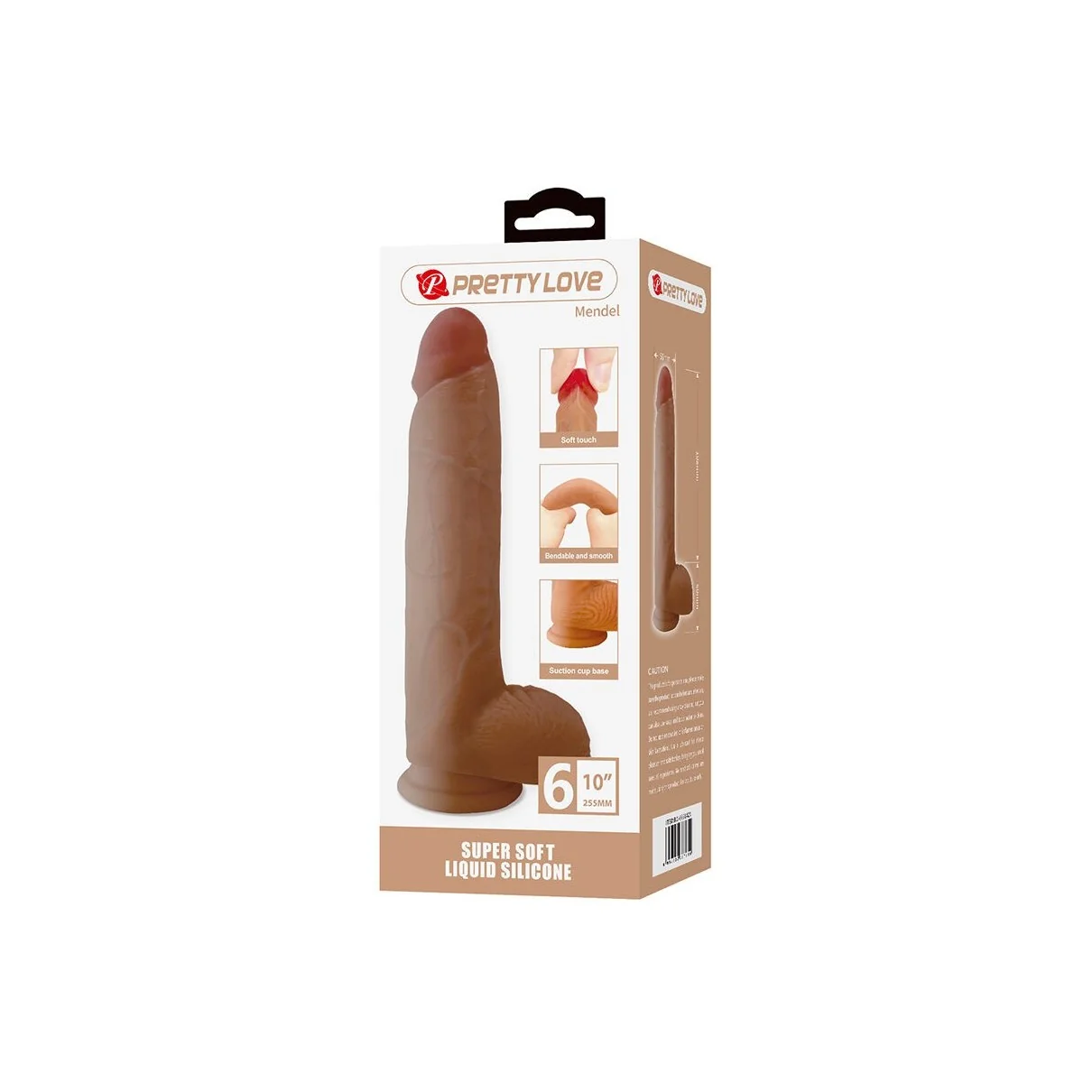 Mendel Realistischer Dildo mit Saugnapf 25,5 cm -Ø- 5,6 cm von Dildos
