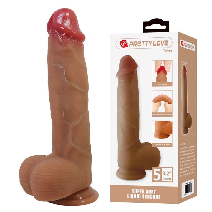 Orton Realistischer Dildo mit Saugnapf 23,5 cm -Ø- 4,9 cm von Dildos