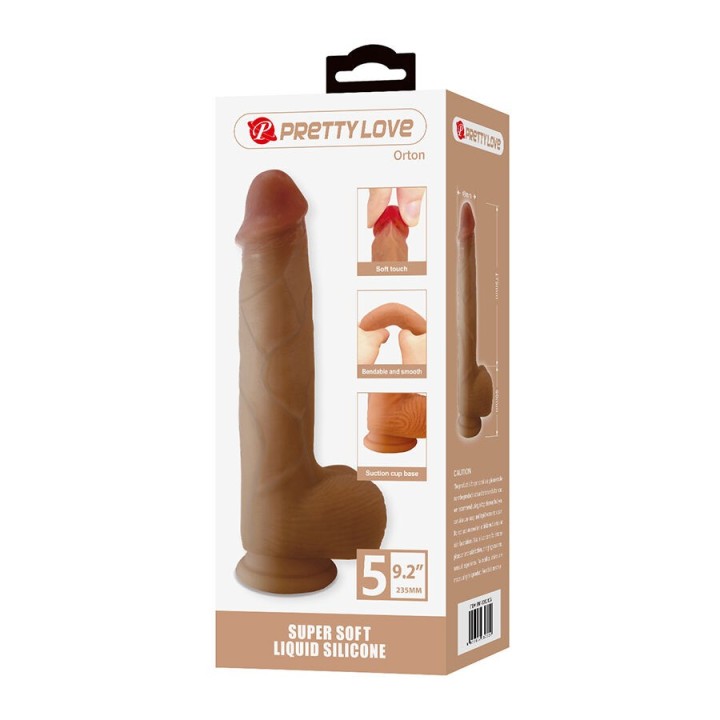 Orton Realistischer Dildo mit Saugnapf 23,5 cm -Ø- 4,9 cm von Dildos