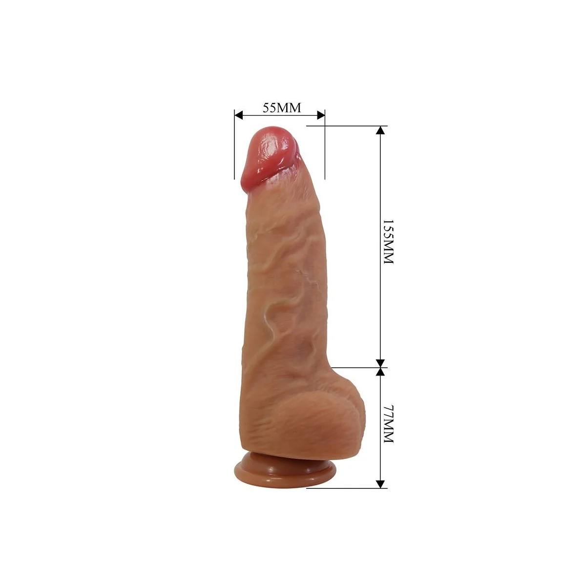 Najm Realistischer Dildo mit Saugnapf 23,2 cm -Ø- 5,5 cm von Dildos