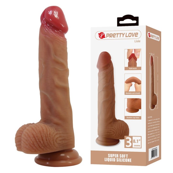 Lisle Realistischer Dildo mit Saugnapf 20,6 cm -Ø- 4,2 cm von Dildos