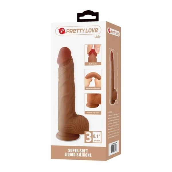 Lisle Realistischer Dildo mit Saugnapf 20,6 cm -Ø- 4,2 cm von Dildos
