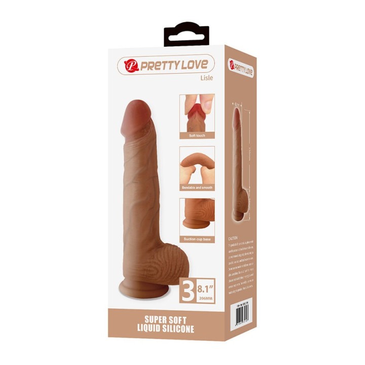 Lisle Realistischer Dildo mit Saugnapf 20,6 cm -Ø- 4,2 cm von Dildos