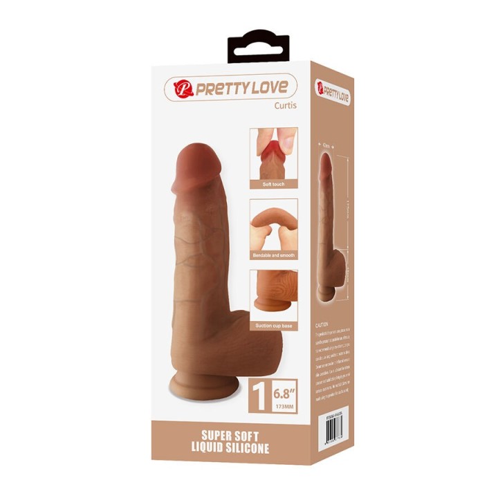 Curtis Realistischer Dildo mit Saugnapf 17,3 cm -Ø- 4,2 cm von Dildos
