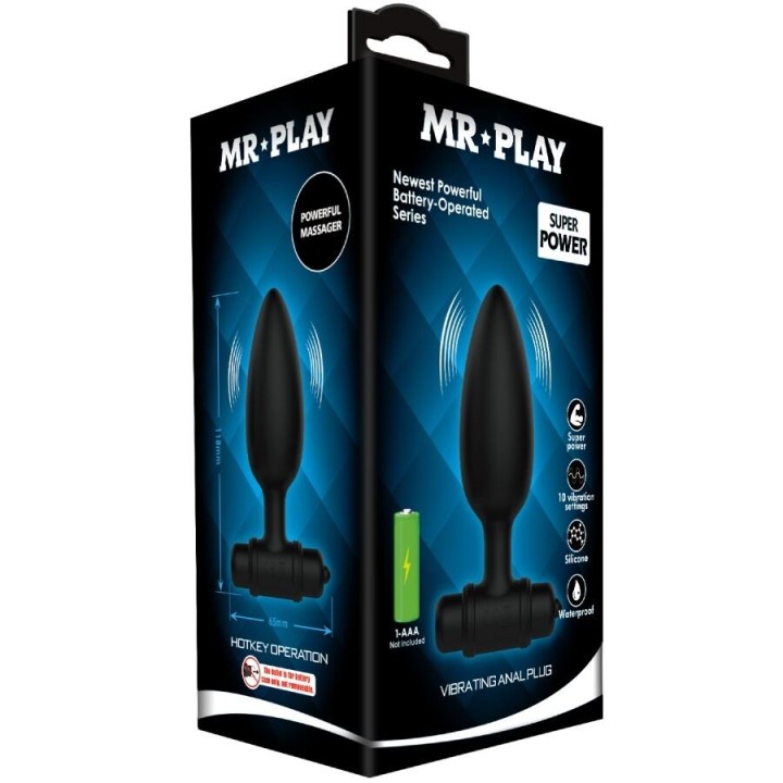 Super Power Anal Plug mit Vibration von Mr Play