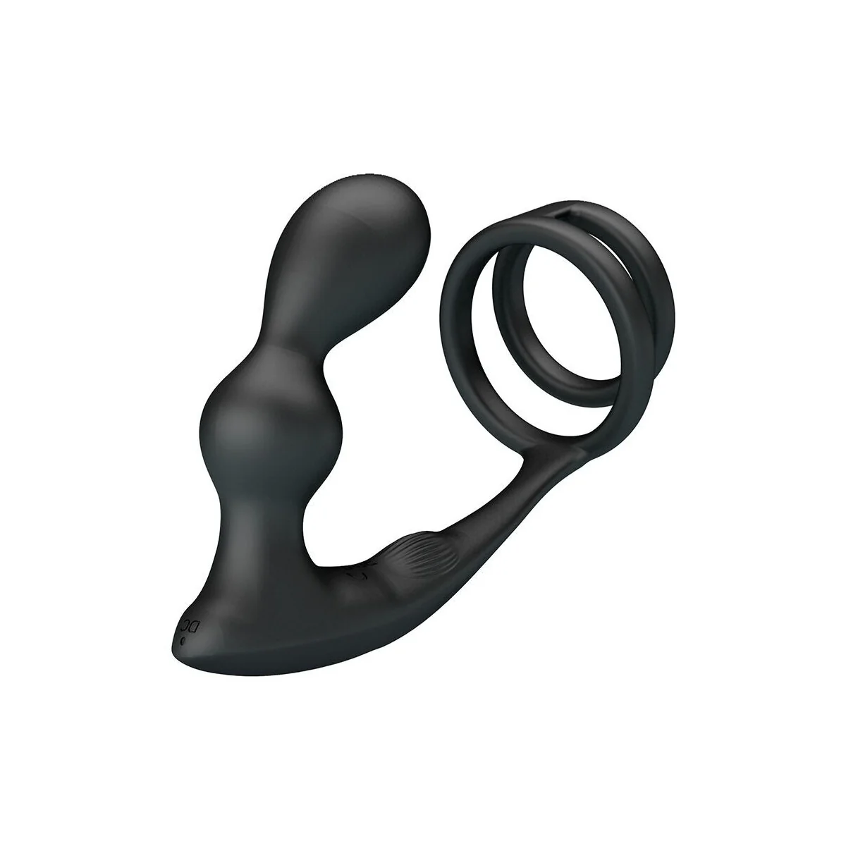 Vibrierender Analplug mit Penisring und Fernbedienung von Mr Play
