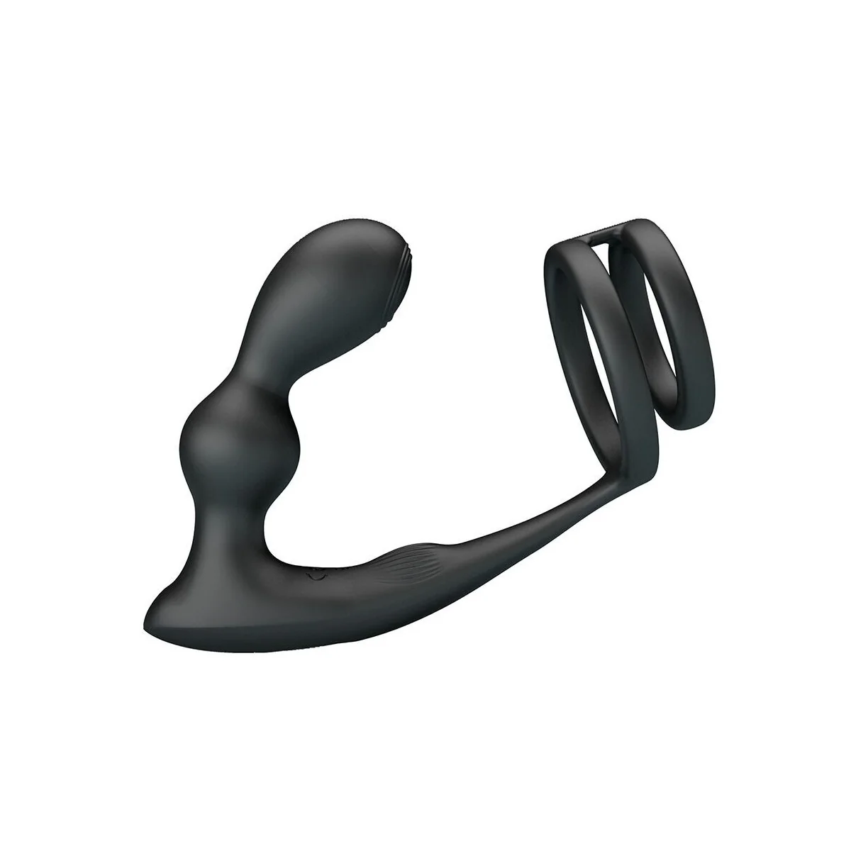 Vibrierender Analplug mit Penisring und Fernbedienung von Mr Play