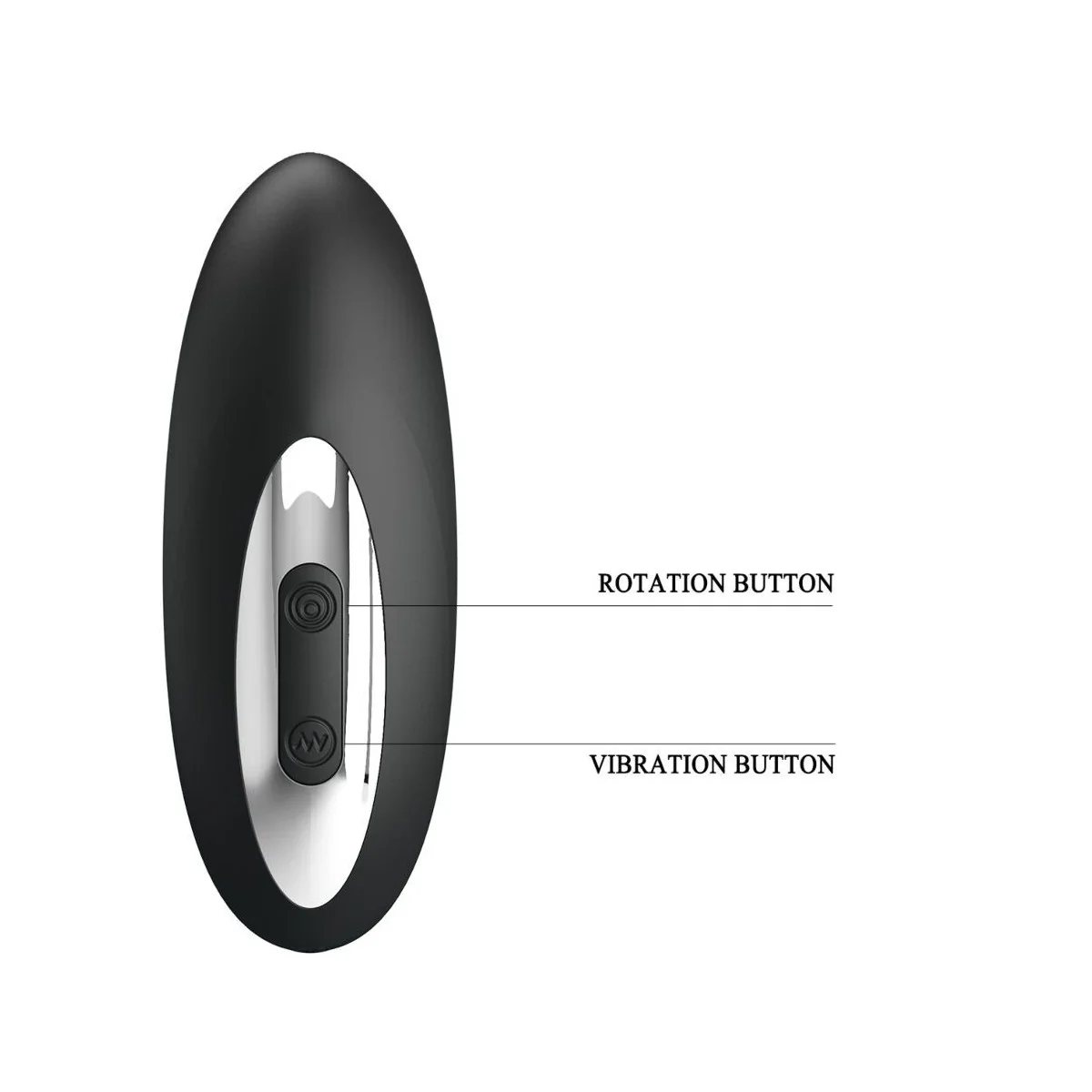 Prostata-Massagegerät mit Rotation und Vibration von Mr Play