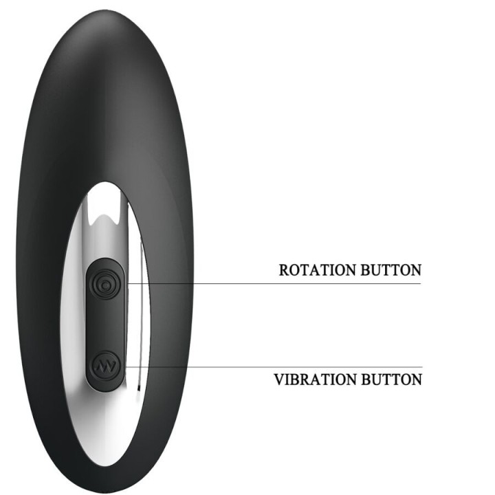 Prostata-Massagegerät mit Rotation und Vibration von Mr Play