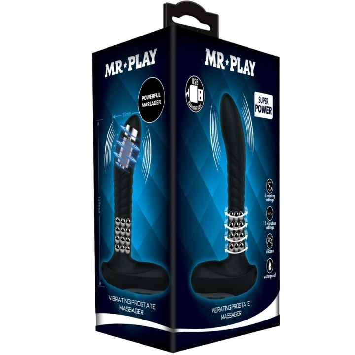 Prostata-Massagegerät mit Rotation und Vibration von Mr Play