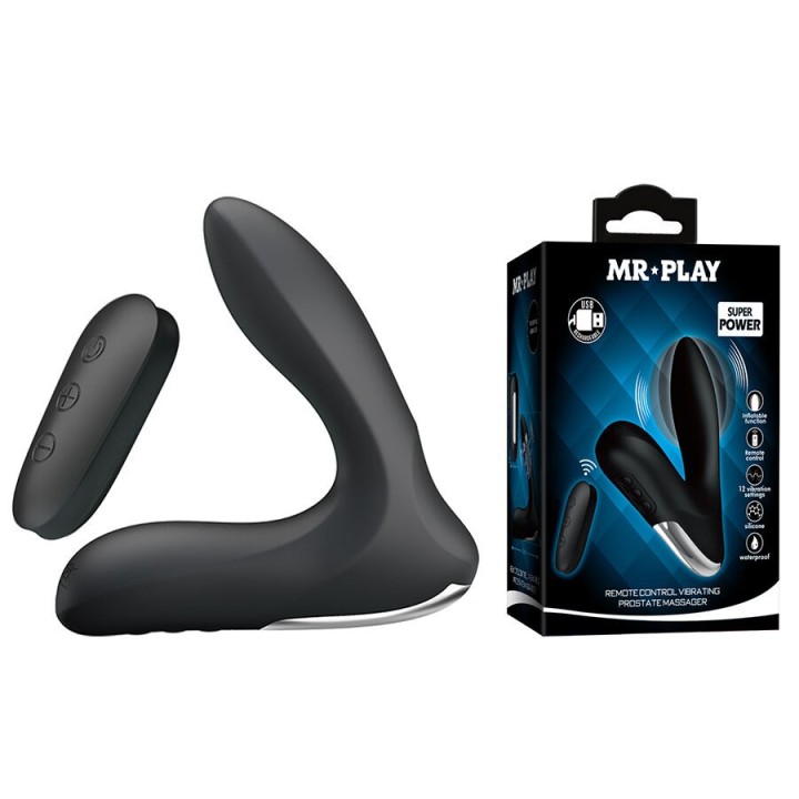Prostata-Massagegerät mit Vibrationsfernbedienung von Mr Play