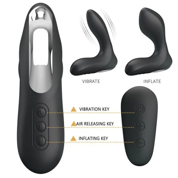Prostata-Massagegerät mit Vibrationsfernbedienung von Mr Play
