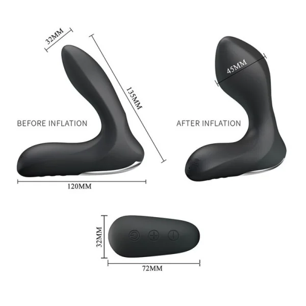 Prostata-Massagegerät mit Vibrationsfernbedienung von Mr Play