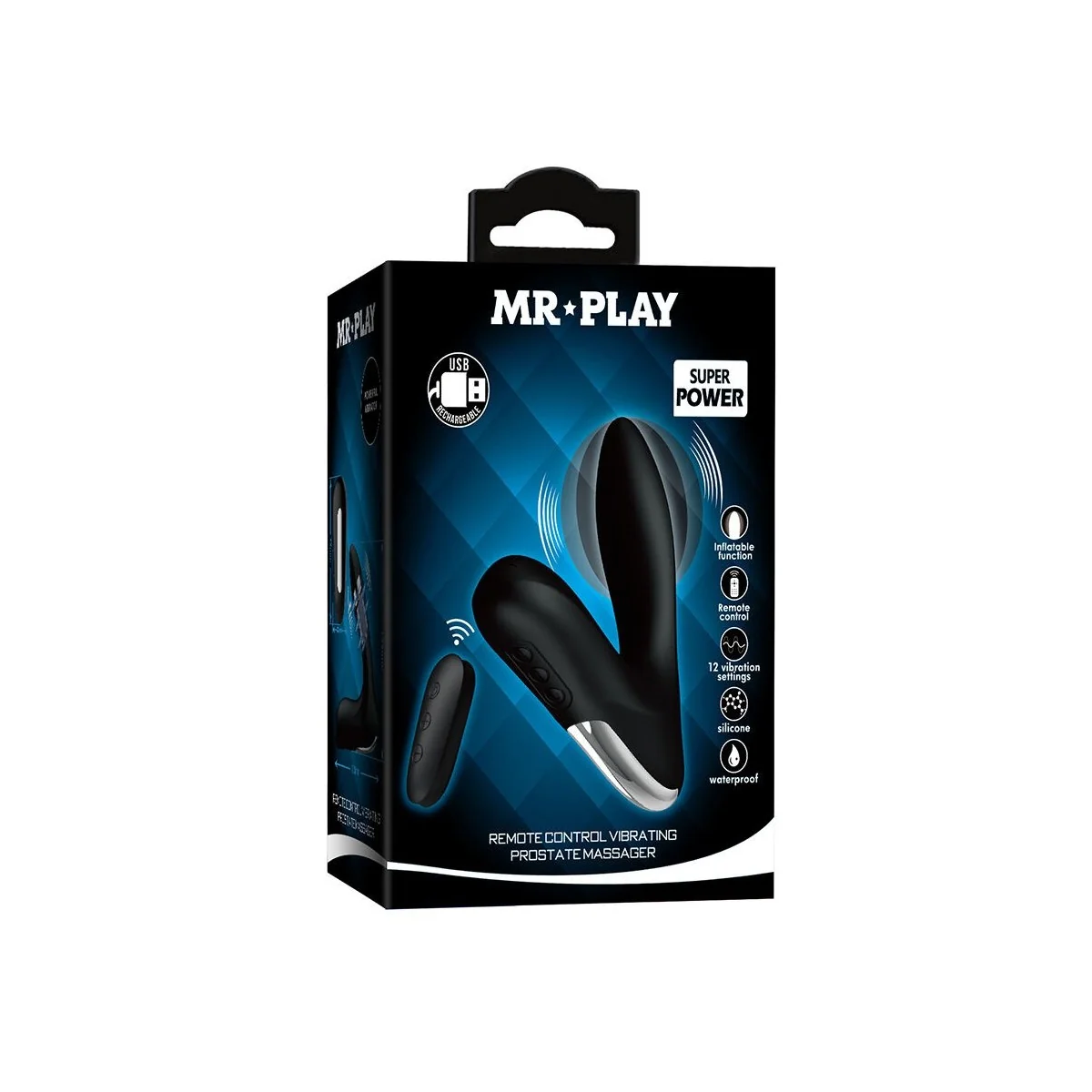 Prostata-Massagegerät mit Vibrationsfernbedienung von Mr Play