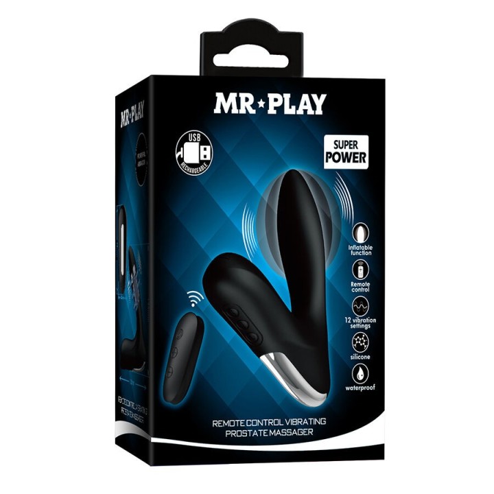 Prostata-Massagegerät mit Vibrationsfernbedienung von Mr Play