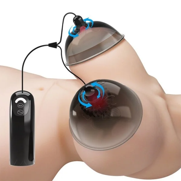Rotierender Brustwarzen-Saugstimulator Schwarz von Fun Toys
