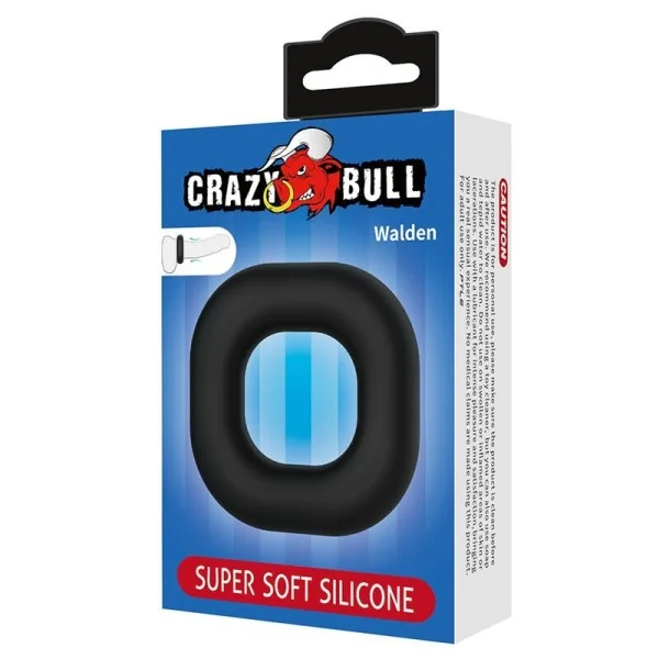 Walden Supersoft Silikon-Pennisring Schwarz von Crazy Bull