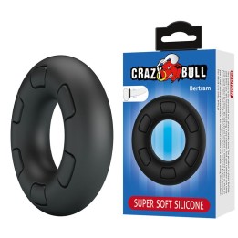 Bertram Supersoft Silikon-Pennisring Schwarz von Crazy Bull