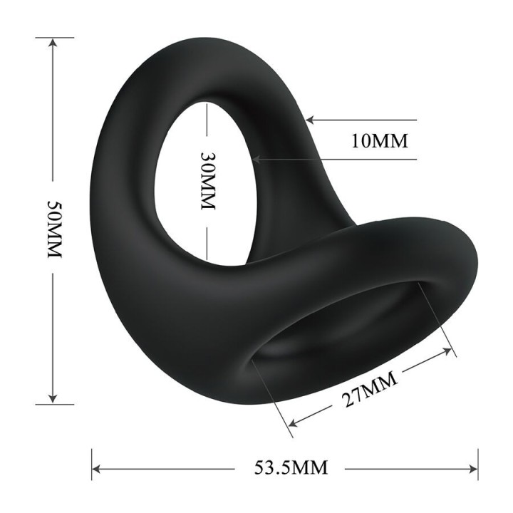 Nestor Ergonomischer Penis- und Hodenring von Crazy Bull