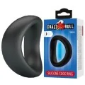 Valen Ergonomischer Silikon-Penisring Schwarz von Crazy Bull